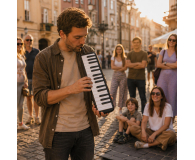 MusicMate Harmonijka klawiszowa MM-ML32-B Melodica 32 - 1588165 - zdjęcie 14